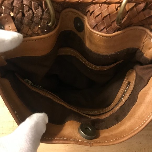 BRAIDED TASSLE LEATHER PURSE HANDMADE BAG WOVEN MADE IN MOROCCO WESTERN - Picture 9 of 14